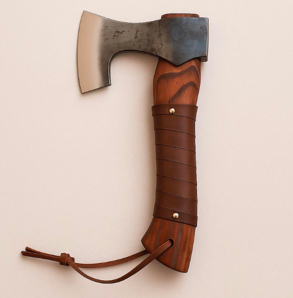 Handmade throwing hatchet hunting axe with personalized engraved wooden box, gift for menwomen & couple, Elite Woodsman Outdoor Camping Axe - Image 2