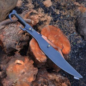 SCIMITAR SWORD 20 inches Long Blade hand forged Sword Leaf spring of truck Rosewood Handle